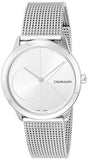 Calvin Klein Minimal Silver Dial Silver Mesh Bracelet Watch for Women - K3M2212Z Authentic Buy Shop Now