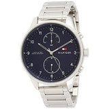 Tommy Hilfiger Chase Multifunction Blue Dial Silver Steel Strap Watch for Men - 1791575 Authentic Buy Shop Now