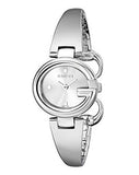 Gucci Guccissima Quartz Silver Dial Silver Steel Strap Watch For Women - YA134502 Authentic Buy Shop Now