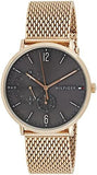 Tommy Hilfiger Brooklyn Grey Dial Gold Mesh Bracelet Watch for Men - 1791506 Authentic Buy Shop Now