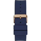 Guess Genesis Quartz Blue Dial Blue Silicone Strap Watch For Men - W1254G3 Authentic Buy Shop Now