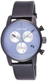 Calvin Klein City Chronograph Grey Dial Black Leather Strap Watch for Men - K2G177C3 Authentic Buy Shop Now