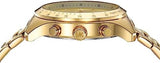 Michael Kors Berkley Chronograph Gold Dial Gold Steel Strap Watch For Women - MK7411 Authentic Buy Shop Now