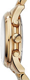 Michael Kors Runway Chronograph Orange Dial Gold Steep Strap Watch For Women - MK6162 Authentic Buy Shop Now