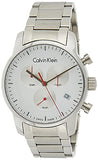 Calvin Klein City Chronograph White Dial Silver Steel Strap Watch for Men - K2G271Z6 Authentic Buy Shop Now