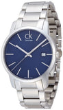 Calvin Klein City Blue Dial Silver Steel Strap Watch for Men - K2G2G14N Authentic Buy Shop Now