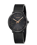 Calvin Klein High Noon Quartz Black Dial Black Mesh Bracelet Watch for Men - K8M21421 Authentic Buy Shop Now