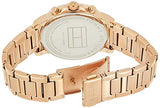 Tommy Hilfiger Claudia Black Dial Rose Gold Steel Strap Watch for Women - 1781820 Authentic Buy Shop Now