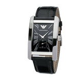 Emporio Armani Black Dial Black Leather Strap Watch For Men - AR0143 Authentic Buy Shop Now