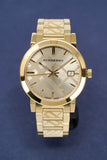 Burberry The City Gold Dial Gold Steel Strap Watch for Men - BU9038 Authentic Buy Shop Now