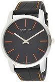 Calvin Klein City Black Dial Black Leather Strap Watch for Men - K2G211C1 Authentic Buy Shop Now