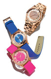 Marc Jacobs Henry Skeleton Blue Dial Blue Leather Strap Watch for Women - MBM1244 Authentic Buy Shop Now