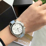 Michael Kors Blair Silver Dial Two Tone Steel Strap Watch for Women - MK6137 Authentic Buy Shop Now