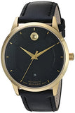 Movado 1881 Automatic Black Dial Black Leather Strap Watch For Men - 606875 Authentic Buy Shop Now