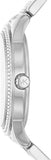 Michael Kors Tibby Chronograph Silver Dial Silver Steel Strap Watch For Women - MK7294 Authentic Buy Shop Now