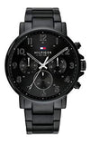 Tommy Hilfiger Daniel Black Dial Black Steel Strap Watch for Men - 1710383 Authentic Buy Shop Now