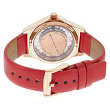Marc Jacobs Henry Skeleton Red Dial Red Leather Strap Watch for Women - MBM1338 Authentic Buy Shop Now