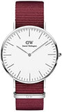 Daniel Wellington Classic Roselyn White Dial Red NATO Strap Watch For Women - DW00100268 Authentic Buy Shop Now