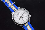 Tissot Quickster Chronograph NBA Golden State Warriors White Dial Two Tone NATO Strap Watch for Men - T095.417.17.037.15 Authentic Buy Shop Now