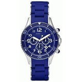 Marc Jacobs Rock Chronograph Blue Dial Blue Silicone Strap Watch for Women - MBM2548 Authentic Buy Shop Now