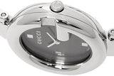 Gucci Guccissima Black Dial Silver Steel Strap Watch For Women - YA134301 Authentic Buy Shop Now