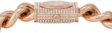Michael Kors Chain Lock Three-Hand Rose Gold Dial Rose Gold Steel Strap Watch for Women - MK4827 Authentic Buy Shop Now