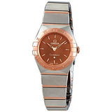 Omega Constellation Quartz Brown Dial Silver Steel Strap Watch for Women - 131.20.25.60.13.001 Authentic Buy Shop Now