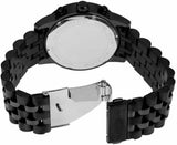 Michael Kors Hutton Chronograph Black Dial Black Steel Strap Watch For Men - MK9089 Authentic Buy Shop Now