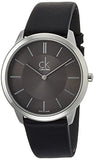 Calvin Klein Minimal Black Dial Black Leather Strap Watch for Men - K3M211C4 Authentic Buy Shop Now