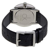 Calvin Klein Accent Black Dial Black Leather Strap Watch for Men - K2Y2X1CU Authentic Buy Shop Now