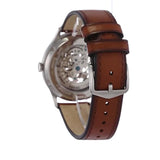 Fossil Forrester Automatic Skeleton Grey Dial Brown Leather Strap Watch for Men - ME3178 Authentic Buy Shop Now