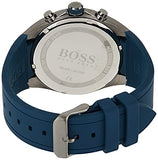 Hugo Boss Distinct Blue Dial Blue Rubber Strap Watch for Men - 1513856 Authentic Buy Shop Now