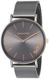 Coach Perry Grey Dial Grey Mesh Bracelet Watch for Women - 14503127 Authentic Buy Shop Now