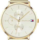 Tommy Hilfiger Jenna Quartz White Dial Gold Mesh Bracelet Watch For Women - 1781943 Authentic Buy Shop Now