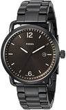 Fossil The Commuter Brown Dial Black Steel Strap Watch for Men - FS5277 Authentic Buy Shop Now
