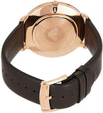 Emporio Armani Modern Slim Analog Silver Dial Brown Leather Strap Watch For Men - AR11163 Authentic Buy Shop Now