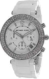 Michael Kors Parker White Dial White Leather Strap Watch for Women - MK5848 Authentic Buy Shop Now