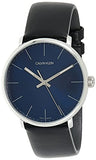 Calvin Klein High Noon Quartz Blue Dial Black Leather Strap Watch for Men - K8M211CN Authentic Buy Shop Now