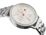 Tommy Hilfiger Carly White Dial Silver Stainless Steel Strap Watch for Women - 1781787 Authentic Buy Shop Now