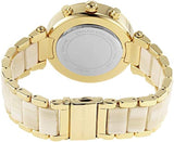 Michael Kors Parker Chronograph Gold Dial Gold Steel Strap Watch For Women - MK6831 Authentic Buy Shop Now