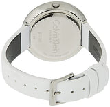 Calvin Klein Chic White Dial White Leather Strap Watch for Women - K7N23TK2 Authentic Buy Shop Now