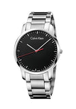 Calvin Klein City Black Dial Silver Steel Strap Watch for Men - K2G2G141 Authentic Buy Shop Now