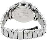 Tommy Hilfiger Trent Chronograph Black Dial Silver Steel Strap Watch for Men - 1791054 Authentic Buy Shop Now