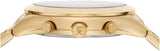 Michael Kors Slim Runway Chronograph Gold Dial Gold Steel Strap Watch For Men - MK8909 Authentic Buy Shop Now