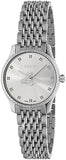 Gucci G Timeless Quartz Silver Dial Silver Steel Strap Watch For Women - YA1265019 Authentic Buy Shop Now