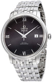 Omega De Ville Prestige Co-Axial Black Dial Silver Steel Strap Watch for Men - 424.10.40.20.01.001 Authentic Buy Shop Now