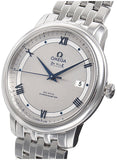 Omega De Ville Prestige Co-Axial Rhodium Silver Dial Silver Steel Strap Watch for Men - 424.10.40.20.02.001 Authentic Buy Shop Now