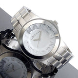 Marc Jacobs Rivera Silver Dial Silver Steel Strap Watch for Women - MBM3133 Authentic Buy Shop Now