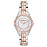 Michael Kors Lauryn Mother of Pearl Dial Two Tone Steel Strap Watch For Women - MK3979 Authentic Buy Shop Now