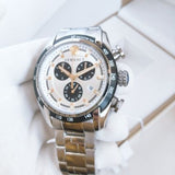 Versace V-Ray Chronograph Quartz Silver Dial Silver Steel Strap Watch For Men - VE2I00321 Authentic Buy Shop Now
